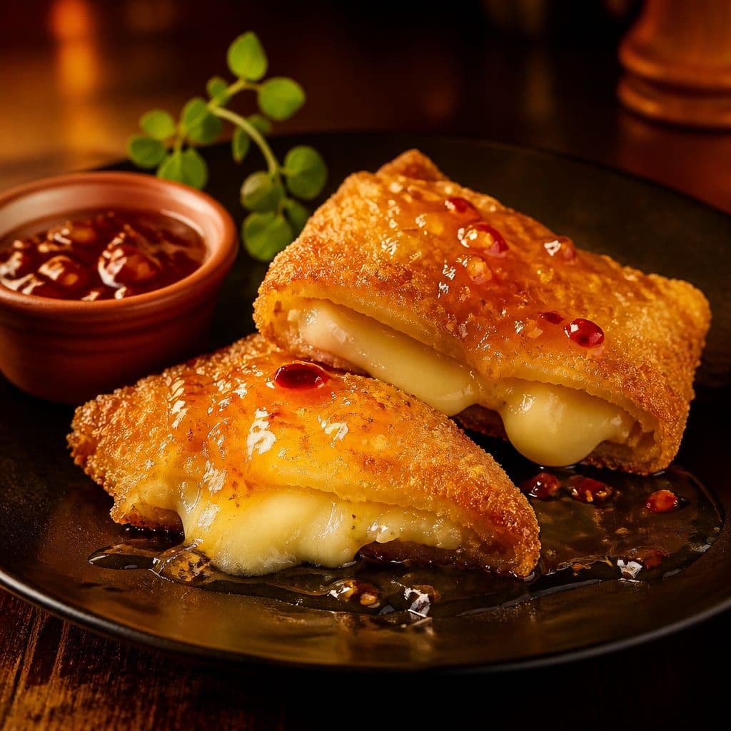 Pastel de Brie com geleia de pimenta